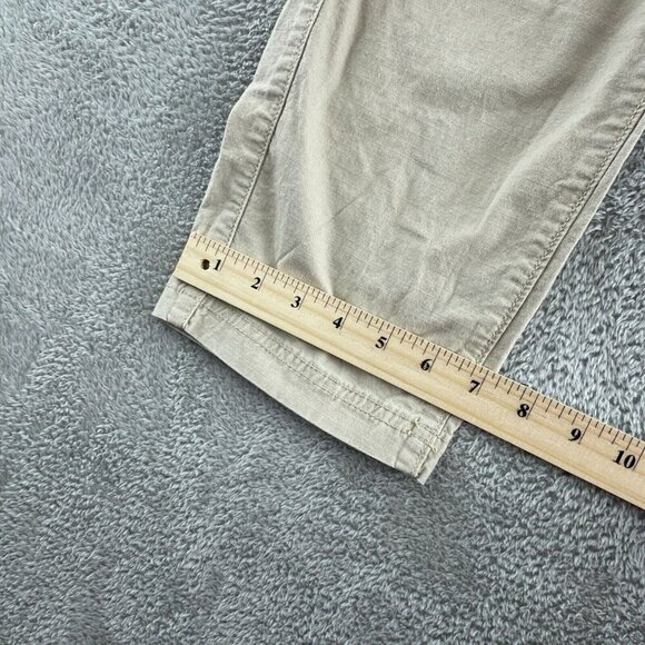 Eddie Bauer Womens Khaki Cargo Pants Size 8 Stretch Cotton Blend 5935 - Picture 7 of 9